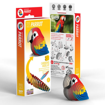Eugy - Parrot 3D Cardboard Model Kit - Image 2